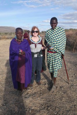 Maasai people who sold us souvenirs