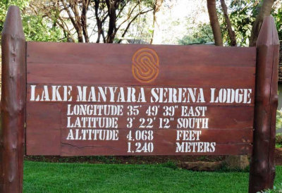 Arrival at Lake Manyara Serena Lodge