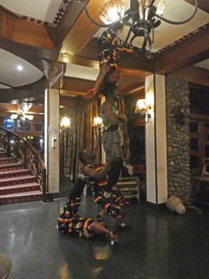 Acrobats at Ngorongoro Bar