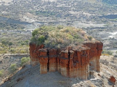 The 'Castle Monolith' is made of sediments from various lake deposits