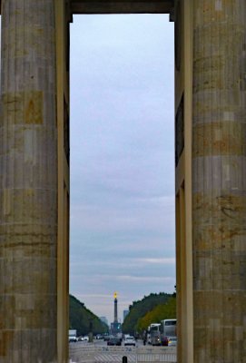 The Victory Column viewed from the Brandenburg Gate