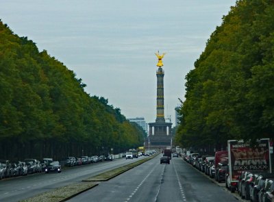 The Victory Column in Berlin is at the end of 17th of June Street