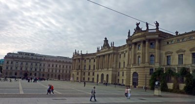 Bebelplatz  is a public square in the central Mitte district of Berlin