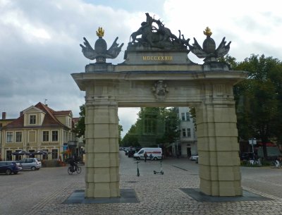 The Jagertor is the oldest surviving city gate in Potsdam (1733)