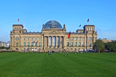 The Reichstag (1894) is a historic government building in Berlin which houses the lower house of Germany's parliament