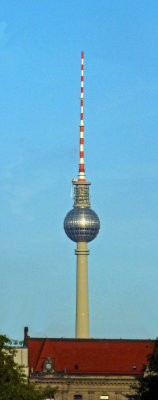  The Berlin TV Tower was constructed between 1965 and 1969 by the East German government as a symbol of Communist power