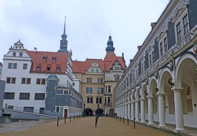 Stall Courtyard in Dresden Castle built in 1586 and used for tournaments