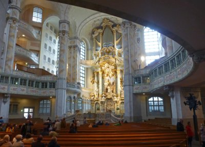 Inside Dresden's Church of Our Lady (Frauenkirche)
