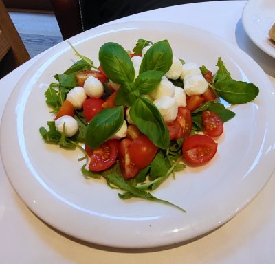 Interesting Caprese Salad in Dresden