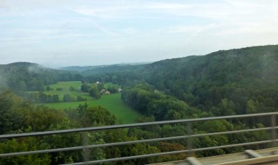 Driving from Dresden to Weimar, Germany