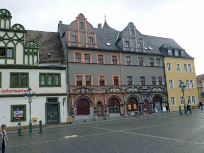 Historic Market Square in Weimar, Germany