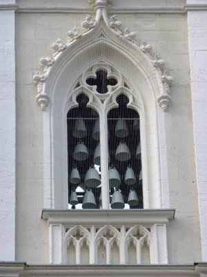 Meissen porcelain bells in the Glockenspiel at Weimar City Hall