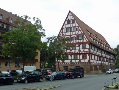The Weinstadel in Nuremberg was constructed in the 1440s and was used as a hospice and place to feed lepers in the Middle Ages