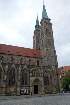 The Church of St. Sebald was founded in 1225, but the towers were added in the 15th Century
