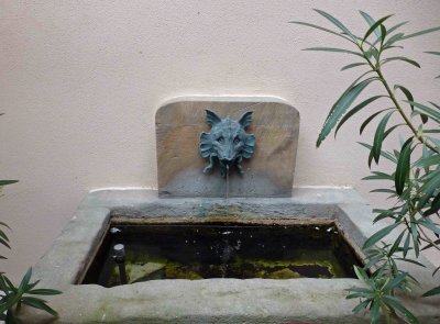 Fountain in the courtyard of the St. Sebald Parsonage