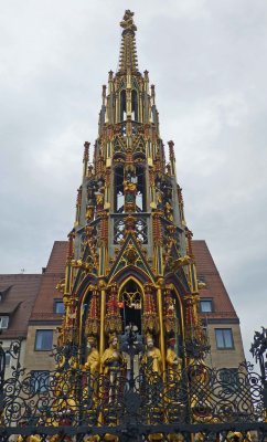 Schoner Brunnen (beautiful fountain) is a 14th-century fountain located on Nuremberg's main market square