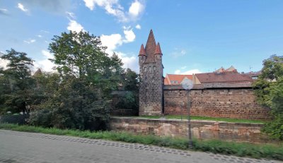 Old city wall in Nuremberg
