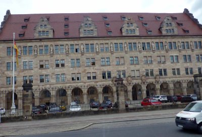 The Nuremberg Trials took place in courtroom number 600 which is still used (especially for murder trials)