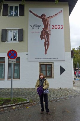 On the way to the Passion Play in Oberammergaus which was postponed from 2020
