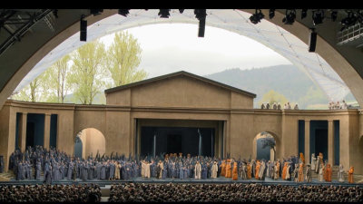 About 2,000 of the permanent residents of Oberammergau participate in the Passion Play