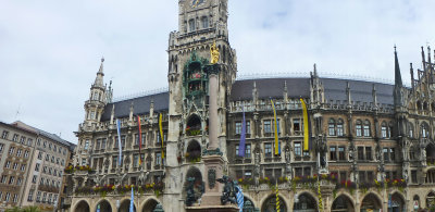  Munich's Rathaus-Glockenspiel has 43 bells and 32 life-sized figures that re-enact two stories from the 16th century