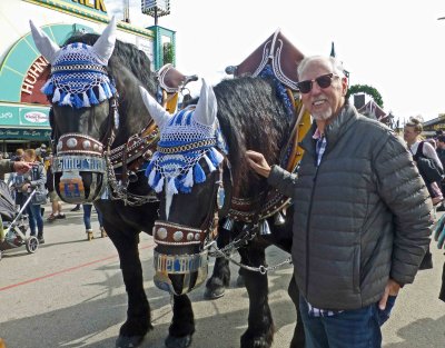 Bill with Augustiner Brewery horses