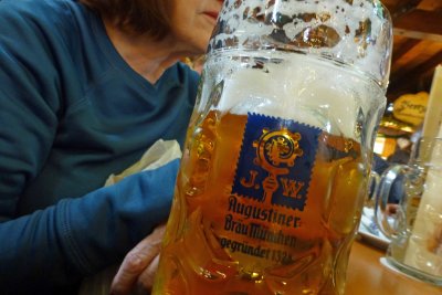 Augustiner Beer is served from wooden barrels with a capacity of 200 liters