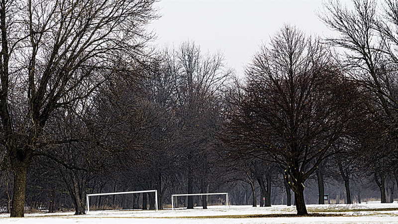 Winter is not over so this park will get a new blanket of white the next time it snows.

An image may be purchased at http://fineartamerica.com/featured/cold-winter-park-edward-peterson.html