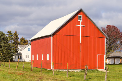 A Red Sided Barn