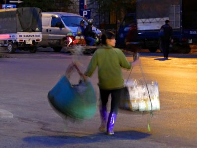 Trader with stock from the wholesale market