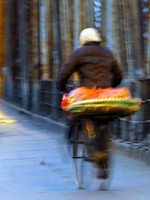 Trader with stock from the wholesale market