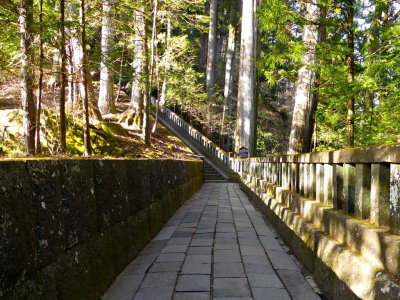 Stone steps to Tokugawa Ieyasu 's tomb