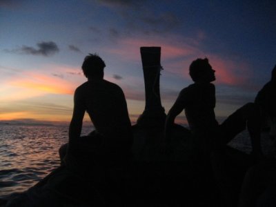 J and H at dusk