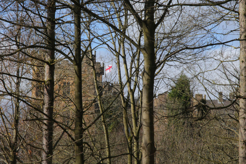 Lumley Castle from park burn