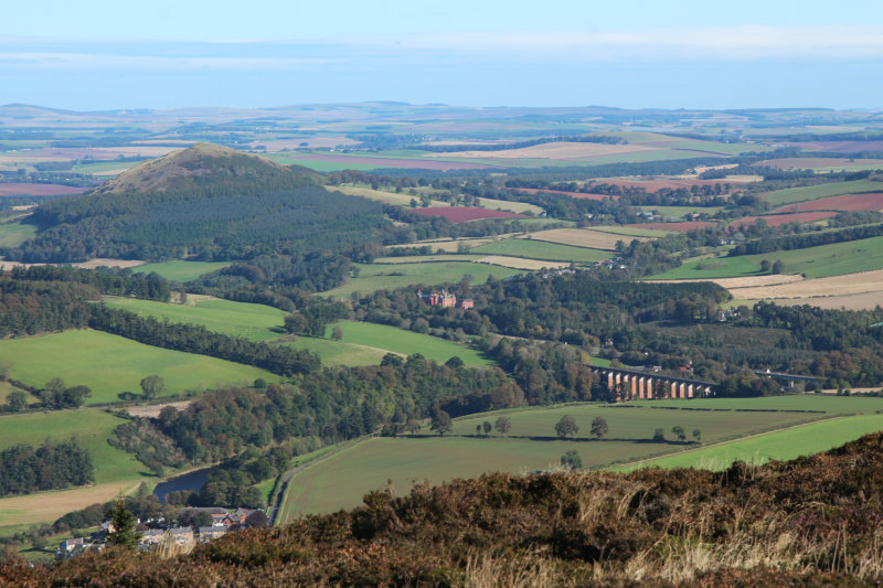 Tweed valley from Eildon Hill North