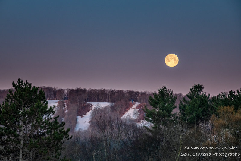 Setting full moon over Christie Mountain 2