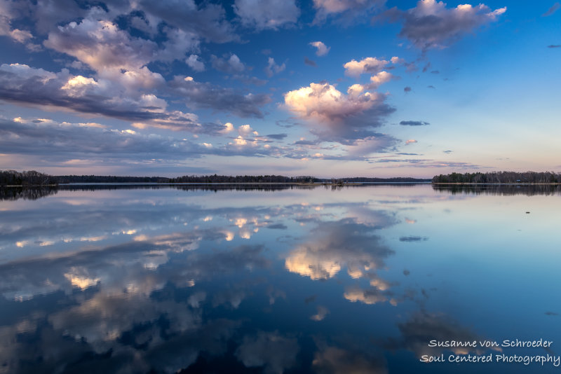 Perfect reflections, clouds