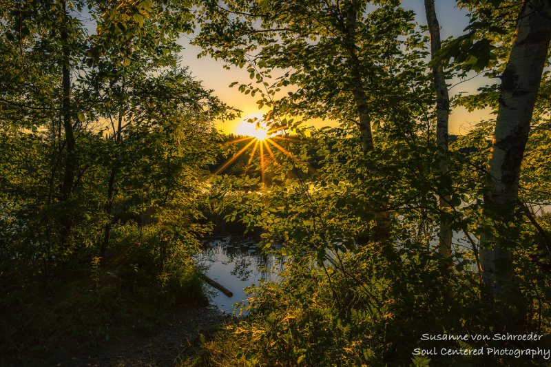 Sunset at Audie Lake