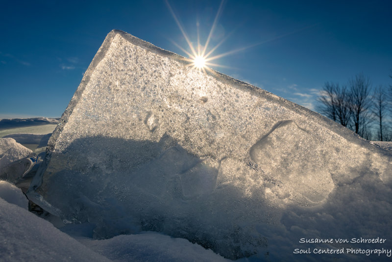 Clear ice on a sunny day 2