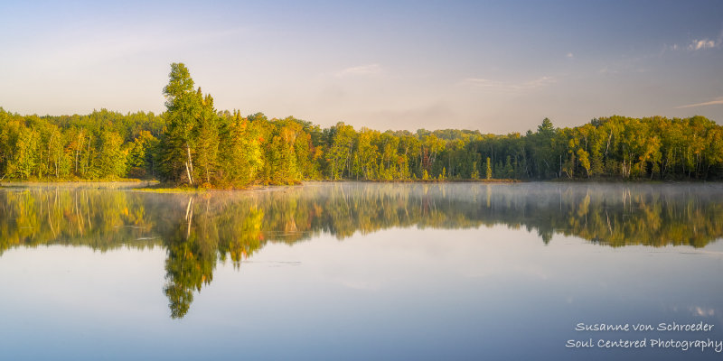 Early fall colors, Audie Lake 1