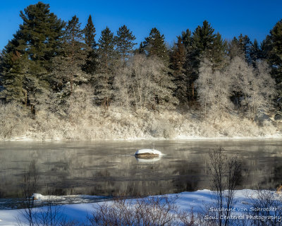 Frost along the banks of the Chippewa River