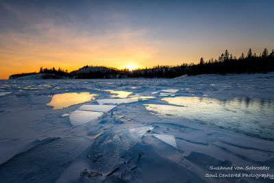 Sunset over ice 3