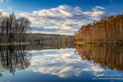 Perch Lake, cloud reflections