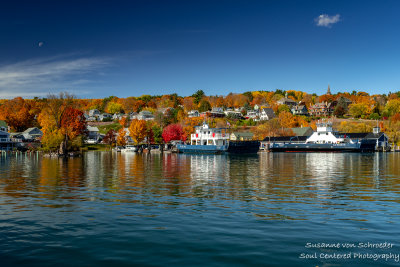 Bayfield harbor, fall colors
