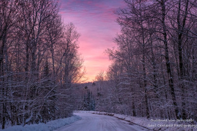 Colorful sky at dawn