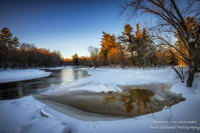 Winter scene at the Flambeau river, Wisconsin 4