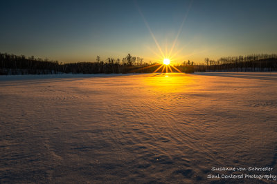 Golden sunset, Audie Lake