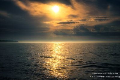 Moody Lake Superior sunset