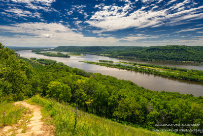 Mississippi River, view from Brady's Bluff