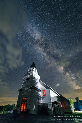 Milky Way and church